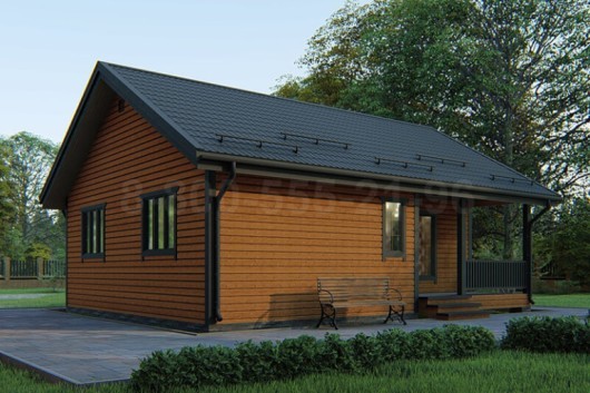 Одноэтажный каркасный дом «Рейн» 10х8