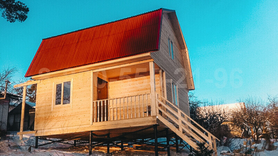 Отзыв о строительстве каркасного дома 6 на 6 м. по нашему проекту “Алыкаевка” в Ленинградской обл.