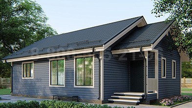 Одноэтажный каркасный дом «Мусь» 12х8