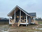 Одноэтажный каркасный дом 12х6м. в Московской области.