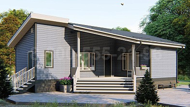 Одноэтажный дом из бруса «Евфрат» 12х8