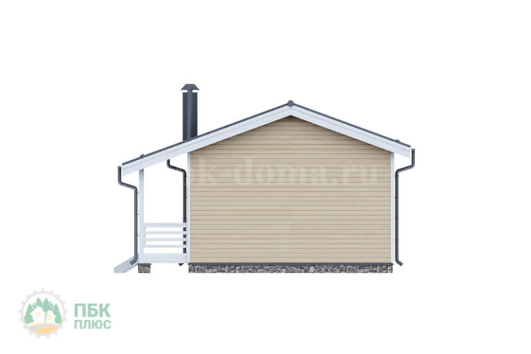 Каркасный одноэтажный дачный дом «Тунгуска» 12х7.5