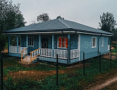 Одноэтажный каркасный дом 14х10м. в Ленинградской области.