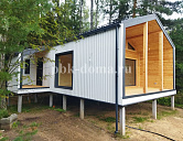 Каркасный дом в стиле БарнХаус по проекту «Вельгия» 12х6м в Московской области