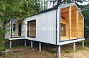 Каркасный дом в стиле БарнХаус по проекту «Вельгия» 12х6м в Московской области