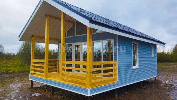 Отзыв о строительстве каркасного одноэтажного дома 5 на 8м в Новгородской области