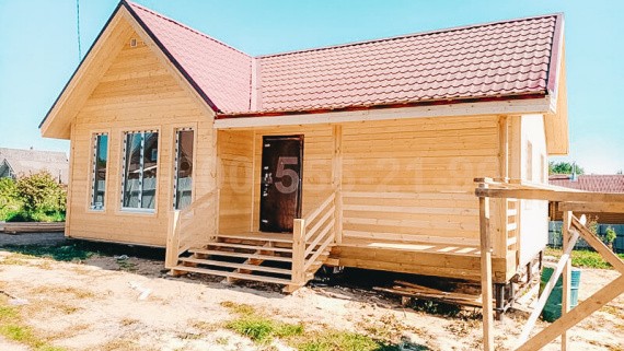 Отзыв о строительстве одноэтажного каркасного дома 7,25х10м. в Ленинградской области