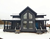 Двухэтажный каркасный дом 12х7.5м. в Московской области.