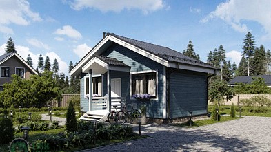 Одноэтажный каркасный дом «Десна» 8х6.5