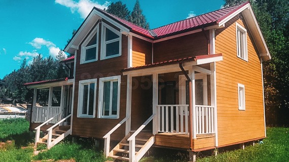 Отзыв о строительстве полутораэтажного каркасного дома 12х7,5м. в Новгородской области