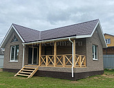 Одноэтажный каркасный дом 10х6м в Вологодской области.