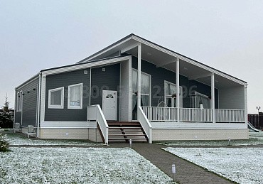 Одноэтажный каркасный дом 15х15м. в Московской области.