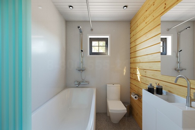 Одноэтажный дом из бруса «Мусь» 12х8