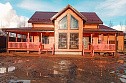 Двухэтажный каркасный дом 14х9м. в Ленинградской области.