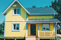 Двухэтажный дом из бруса 9х7м. в Тульской области