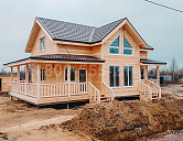 Двухэтажный каркасный дом 12х7,5м. в Ленинградской области.