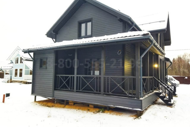 Полутораэтажный каркасный дом «Нева» 12х7,5