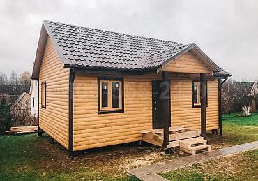 Одноэтажный каркасный дом 8х6 м. в Московской области.