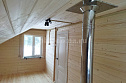 Двухэтажная баня из бруса 6х6м в Тверской области.