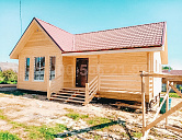 Одноэтажный каркасный дом 7,25х10м. в Ленинградской области.