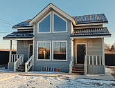 Каркасный двухэтажный дом 10 на 7,5 м.