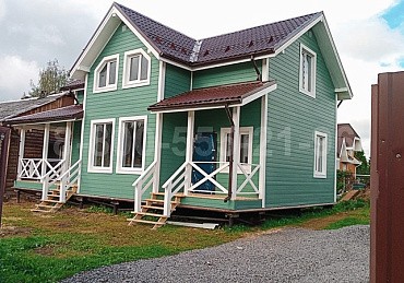 Каркасный двухэтажный дом 12х7,5м.