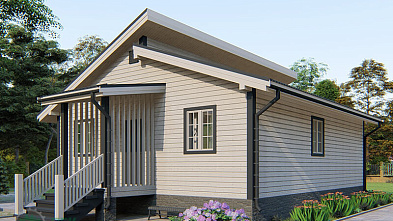 Одноэтажный каркасный дом «Рона» 10х8,5