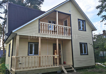 Каркасный дом 6 на 8 м.