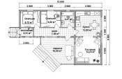 планировка одноэтажного дома 12х8