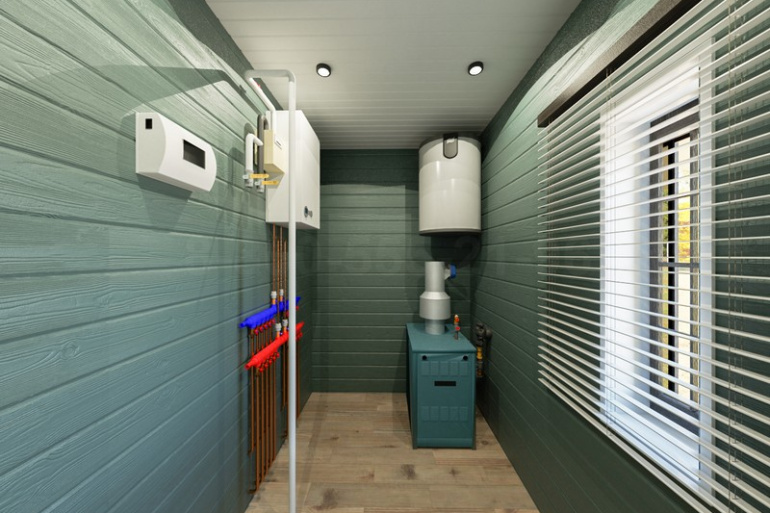 Одноэтажный дом из бруса «Мусь» 12х8