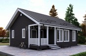 Одноэтажный каркасный дом Кужолок 10х8