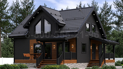 Мансардный каркасный дом «Урал» 12,5х11