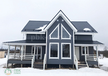 Каркасный дом 7,5 на 12 м.