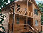 Двухэтажный каркасный дом 9х9м. в Рязанской области.