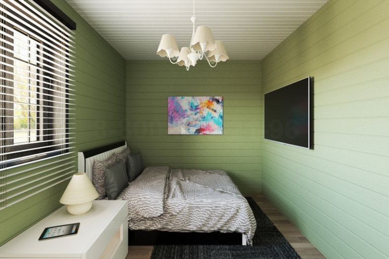 Одноэтажный дом из бруса «Мусь» 12х8