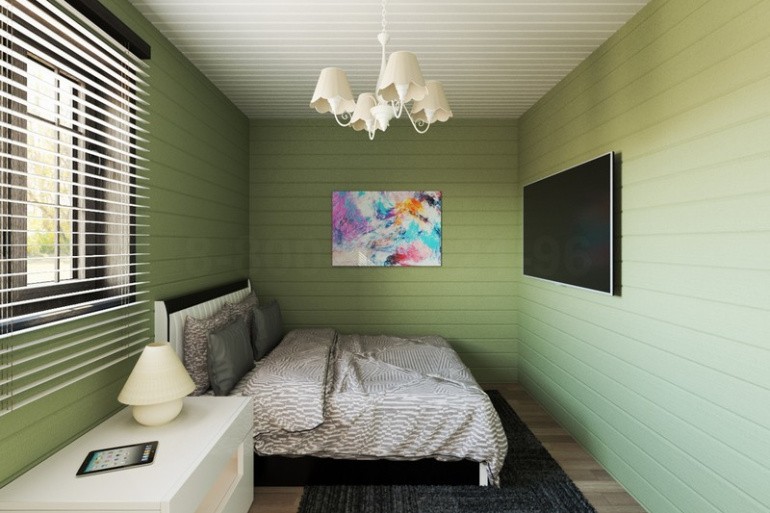 Одноэтажный дом из бруса «Мусь» 12х8