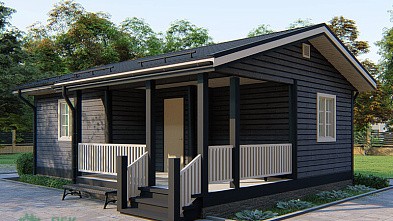 Одноэтажный дом из бруса «Дунай» 9х6