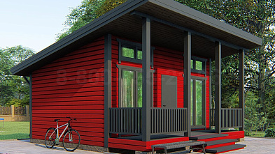 Одноэтажный каркасный дом «Эльба» 6х6